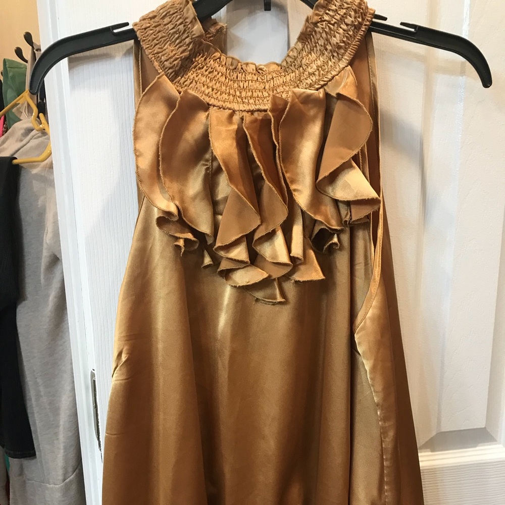 Beautiful gold halter top